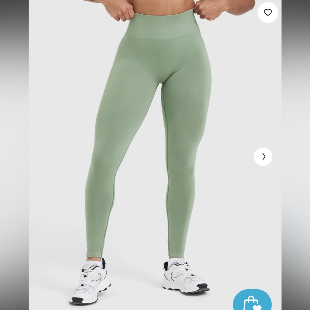 Oner Active Effortless Seamless Leggings: Sage, Size Medium